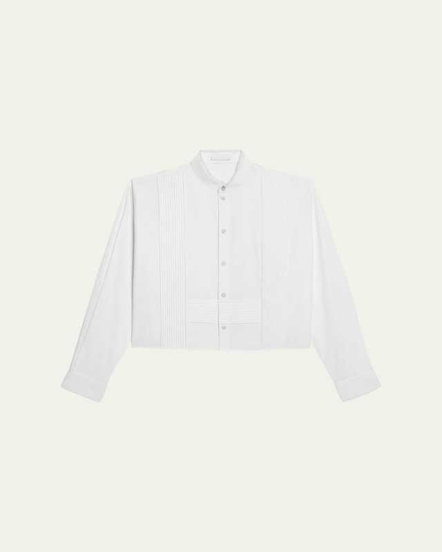 Classic Long-Sleeve Tuxedo Shirt